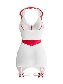 Fantasy Costume Áo ngủ nữ gợi cảm, ôm sát, phối nhiều mảnh, thuộc dòng sản phẩm Sexy Series. - trắng - Xem 12