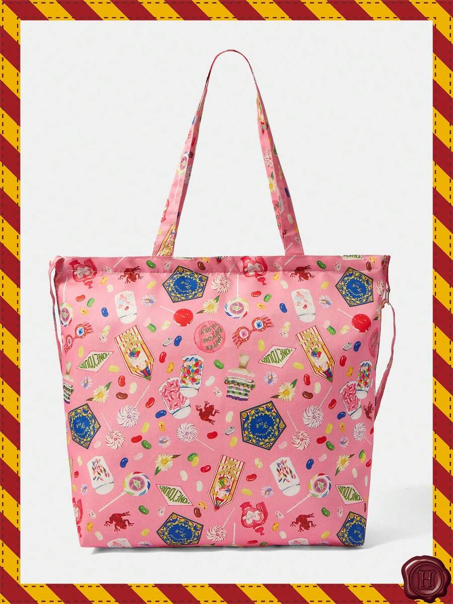 HARRY POTTER X SHEIN 玫瑰粉色全尺寸斜挎包 - 彩色 - 查看 1