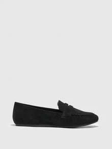 CUCCOO BIZCHIC Women's Simple And Comfortable Flat Loafers - Black - View 8