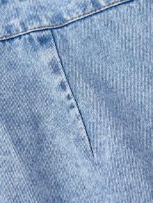 Sweetra Women's Casual Denim Bib Pants - Blue - View 3