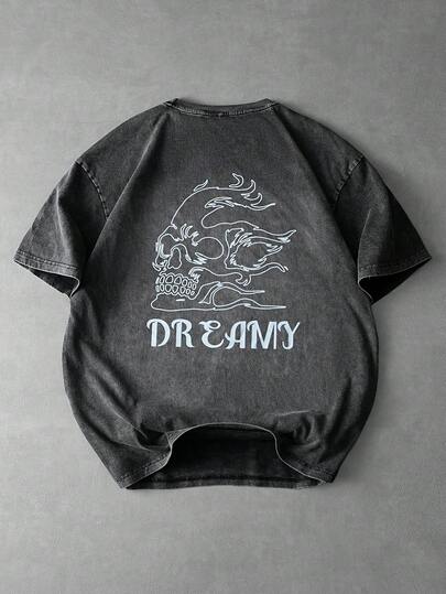 PAVTROS 男士宽松短袖T恤，休闲街头风，送给男友/老公的绝佳礼物，适合日常、通勤、度假、返校、情侣装等各种场合。也适合情人节、春夏、Y2K、狂欢节、复古、街头风、派对、圣帕特里克节、外出等各种场合。