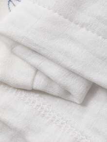 DAZY 白色碎花宽松女士睡衣套装 - 白色 - 查看 9