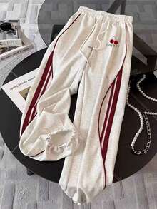 Resyla 立领插肩短袖上衣+休闲裤套装 - 淺灰色 - 查看 3