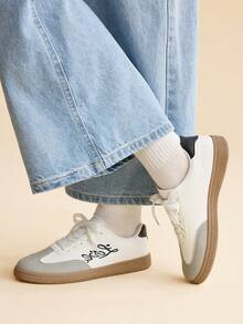 CUCCOO EASI Women's Casual Sneakers - Black and White - View 8