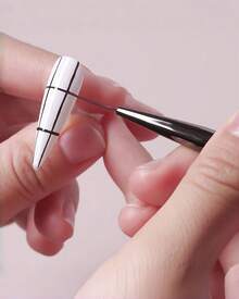 Nail Art Liner Pen, Fine Lines, Stripe Painting, 6/9/12/15/18/25mm. Nail Design Pen, Professional Nail Art Tool, Pinceau Ongle Gel. - Grey - View 6