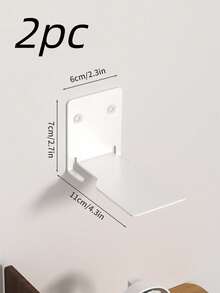 1件/2件/4件装 现代悬浮式壁挂置物架 隐形储物架 适用于家庭办公室书房 节省空间 无需用电 - 彩色 - 查看 9