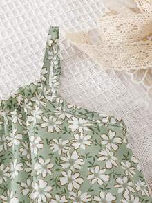 Travachic KIDS Newborn Baby Girl Cute Casual Vacation Romper - Green - View 4