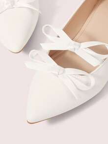 CUCCOO DOLLMOD Bailarinas elegantes con lunares y decoración de lazo para mujer, ideales para el día a día en Navidad - Chantilly - Ver 8