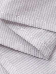 DAZY Conjunto de pijama a rayas minimalista para mujer, /verano - Albaricoque - Ver 8