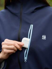 In My Nature Women's Fashionable Zip-Up Hooded Casual Jacket For Autumn - Blue - View 5