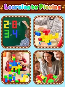 MINKOJA 48 & 100PCS Small Size Magnetic Blocks, 2cm Solid Color Magnetic Block Magnetic Cube Sensory Toys, Preschool Educational Building Blocks Set, Random Color,Easter,Easter Gift,Childen's Day,Travel Toys,Magnetic Blocks,Building Blocks,Kids Magnetic Building Block Toys - color - View 7