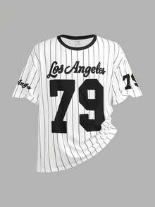 2pcs Tween Girls' Black & White Ball Game Knit Tracksuit Set, Sporty, Fashionable, Versatile, Suitable For Party, Outing, Photoshoot, Park, Camping, Vacation, Casual Wear - Black - View 6