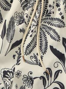 GlowEve Women's Casual Floral Print Loose Straight Leg Pants - Multicolor - View 5