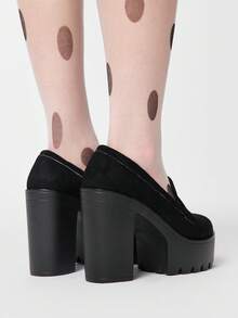 ROMWE Goth Giày cao gót nữ - Màu đen - Xem 5