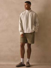 Musero Funnel Kneck Lined Long Sleeve Zip Through Jacket Style Top Spring Summer Holiday Essentials - Apricot - View 5