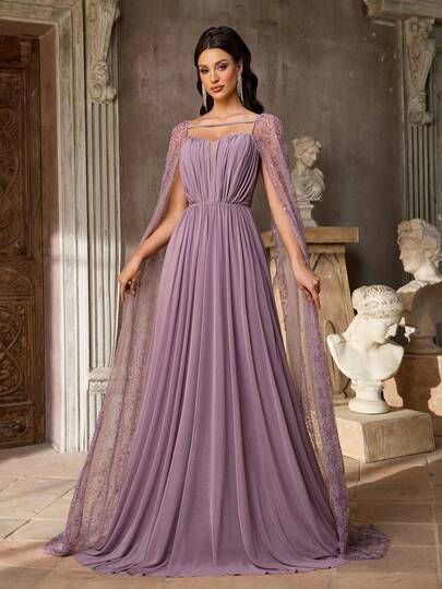 Aureia Elegant Luxury Beaded Embroidered Cold Shoulder Strapless Mermaid Hem Maxi Dress With Luxurious Flowing Collar, Suitable For Festivals, Weddings, Galas, Concerts, Business Events, And Social Media Influencer Occasions