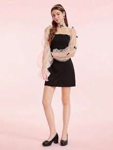 Thick Heel Shoes With Detail And Platform - 黑色 - 查看 5
