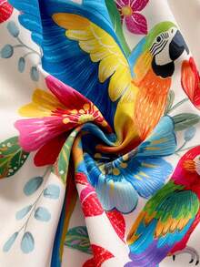 Soleia Women's Casual Printed Backless Jumpsuit For Summer - Multicolor - View 6