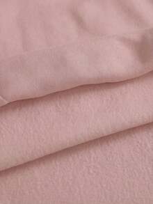 Manfinity Unisex 男士针织休闲宽松长袖卫衣，时尚舒适，适合秋冬季穿着 - 粉色 - 查看 3