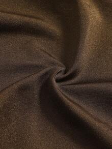 Swim Oasis 棕褐色拼接金属装饰连体泳衣，优雅沙滩比基尼套装 - 彩色 - 查看 6