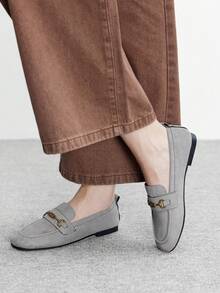 CUCCOO BIZCHIC Women's Flat Shoes - Light Grey - View 5