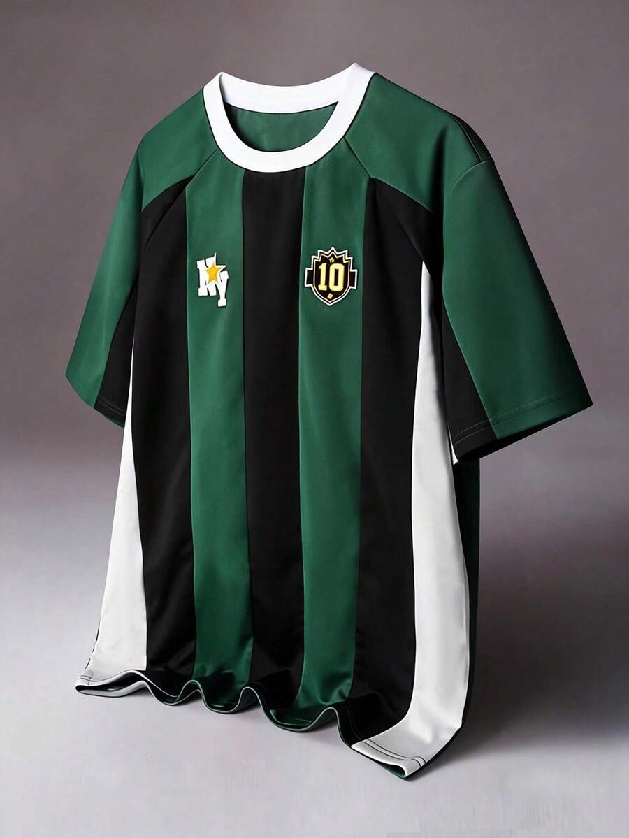 STYNVO 男士休闲印花圆领短袖T恤 - 彩色 - 查看 1