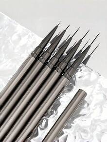 Nail Art Liner Pen, Fine Lines, Stripe Painting, 6/9/12/15/18/25mm. Nail Design Pen, Professional Nail Art Tool, Pinceau Ongle Gel. - Grey - View 1