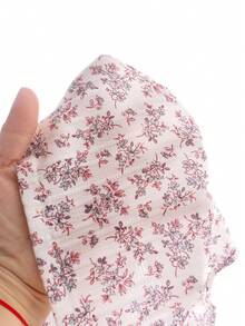 SHEIN Vintaside Kids 女童卡其色复古印花吊带背心和短裤套装，舒适夏季外出时尚装扮 - 卡其色 - 查看 8
