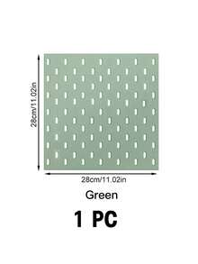 Joivida 塑料洞洞板墙面收纳板及配件，洞洞板墙面安装，适用于厨房、卧室、客厅、工艺室、车库、工作室、书房、游戏室等场所，采用无痕粘贴墙贴，安装简便（28*28厘米） - 彩色 - 查看 15