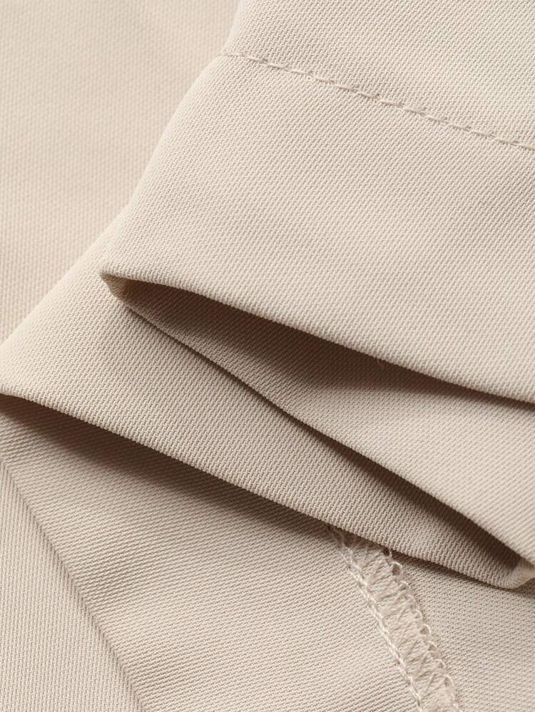 Women's Solid Color Pleated Straight Loose Casual Pants