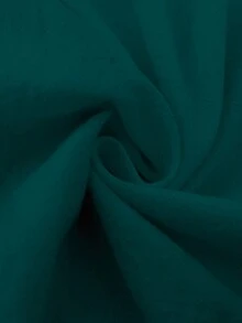 EMERY ROSE Quần ống rộng chất liệu cotton lanh phối họa tiết hoa thêu, viền gấu, kiểu dáng thường ngày. - Màu xanh ngọc - Xem 5