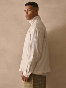 Musero Funnel Kneck Lined Long Sleeve Zip Through Jacket Style Top Spring Summer Holiday Essentials - Apricot - View 3