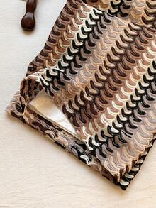 Comfortcana Women's Drawstring Waist Printed Loose Wide Leg Casual Pants, Spring/Summer - Multicolor - View 4