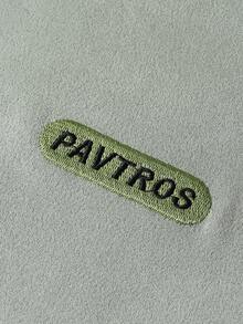 PAVTROS Men's Casual Loose Fit Round Neck Short Sleeve T-Shirt With Applique, Summer - Light Grey - View 7