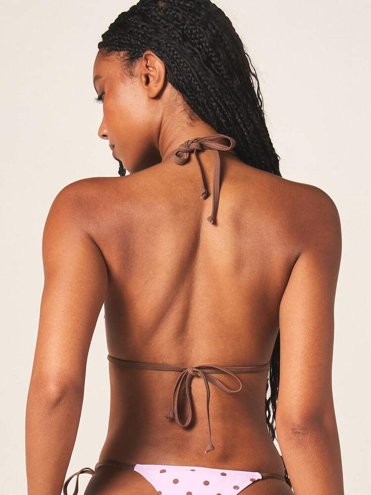 MISSGUIDED Polka Dot Bikini Bottoms With Side Ties