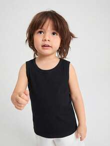 4件套男童100%纯棉休闲纯色和迷彩背心 - 彩色 - 查看 4