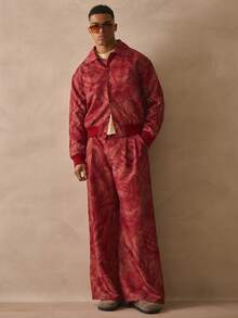 Musero Baggy All Over Floral Print Pleated Trouser Pants Spring Summer Essentials - Multicolor - View 1