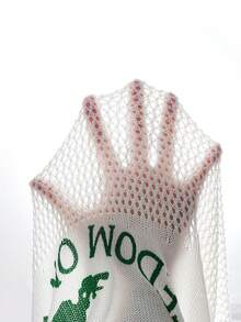 ROMWE MEN Street Life Men's Coconut Tree Vacation Style Short Sleeve Knit Top - White - View 4