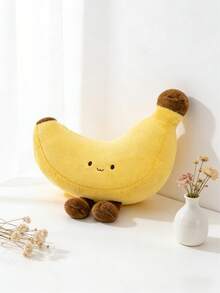 MINKOJA 可爱毛绒香蕉玩偶，仿真香蕉造型，带腿，香蕉玩偶玩具，柔软舒适的毛绒水果玩偶，房间装饰，完美的派对装饰，万圣节、感恩节、复活节和其他节日送给孩子和朋友的理想生日礼物 - 彩色 - 查看 8