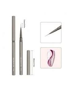 Nail Art Liner Pen, Fine Lines, Stripe Painting, 6/9/12/15/18/25mm. Nail Design Pen, Professional Nail Art Tool, Pinceau Ongle Gel. - Grey - View 9