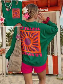 DrmWander Women Sweatshirts & Hoodies - Dark Green - View 1