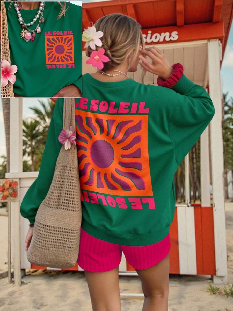 DrmWander Women Sweatshirts & Hoodies - Dark Green - View 1