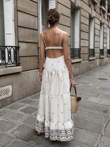 Pariaura 2026春夏女士优雅度假系列仿刺绣沙滩清凉露背吊带连衣裙波西米亚风白色连衣裙夏季优雅连衣裙长款度假连衣裙法式连衣裙巴黎风穿搭女士春季白色波西米亚风连衣裙优雅夏季连衣裙波西米亚奶油色连衣裙长款奶油色连衣裙优雅刺绣连衣裙女士长款连衣裙刺绣吊带裙女士精美连衣裙女士度假连衣裙女士夏季连衣裙女士波西米亚风穿搭女士连衣裙波西米亚风女士连衣裙女士夏季连衣裙女士度假连衣裙波西米亚风长款连衣裙刺绣夏季连衣裙白色吊带裙度假装女士度假连衣裙女士夏季穿搭女士奢华连衣裙女士夏季连衣裙 - 杏色 - 查看 3