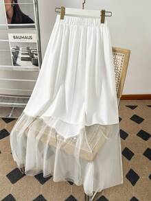 GlowEve Women's Fashionable Bohemian Style Long Skirt, Summer - White - View 2