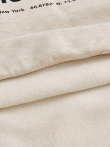 SWAVVY Men's Knitted Casual Loose Fit Long Sleeve 2 In 1 Fleece Sweatshirt - Apricot - View 5