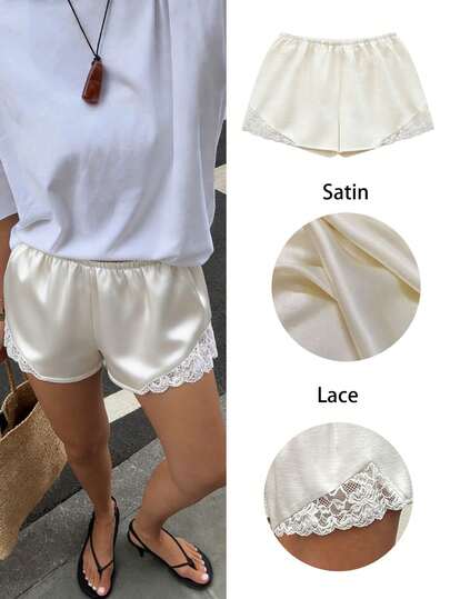 Siren Gaze 女士弹力腰宽松休闲短裤，夏季百搭