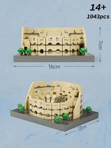 MINKOJA MINKOJA Famous Landmark Building Block Decoration, Creative 3D Assembled Building Module, Tabletop Architectural Decoration, Suitable As A Birthday/Halloween/Christmas Gift/Festive Gift, Home Decoration Ornament, Collectible, Building Block Model - Multicolor - View 9