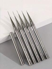 Nail Art Liner Pen, Fine Lines, Stripe Painting, 6/9/12/15/18/25mm. Nail Design Pen, Professional Nail Art Tool, Pinceau Ongle Gel. - Grey - View 2