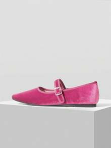 Mnmlis Zapatos casuales planos con cordones frontales para mujer - Burdeos - Ver 4