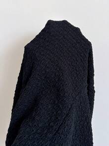 Soleia Casual Vacation Western Beach Wedding Guest Attire Graduation Brunch Women's Dress, Elegant Bohemian Tropical Strapless Backless Office Sleeveless Textured Brown Knit Mini Dress - Black - View 7